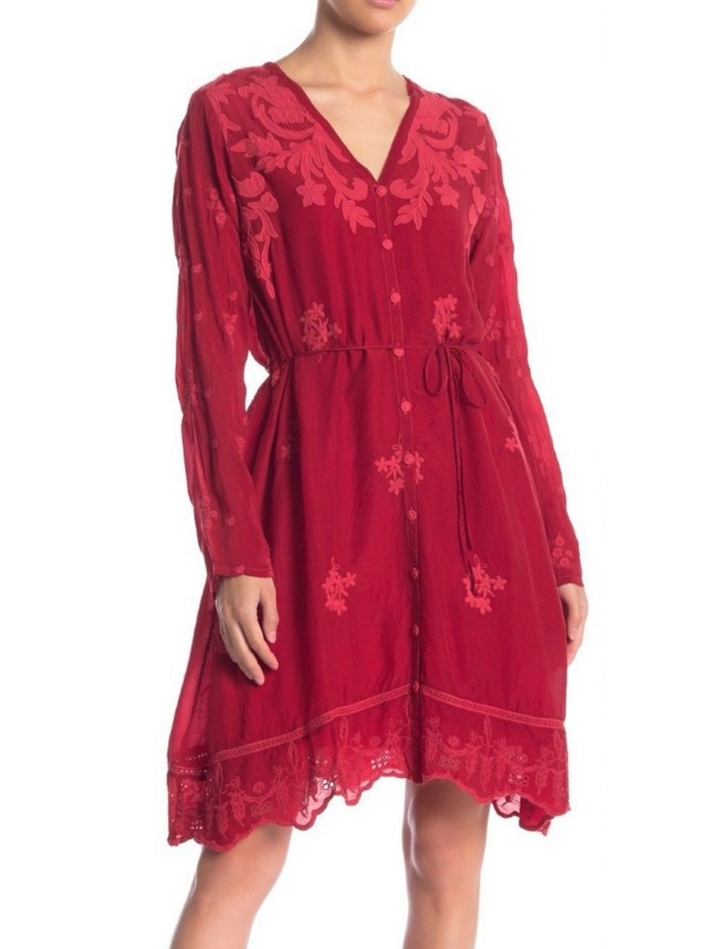 NWT Johnny Was Frinna Waist Tie Dress